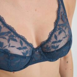 Soutien-Gorge Foulard Florence Bleu - Dentelle Végétale Emboîtante et Éco-responsable 6 Soutien-Gorge Foulard Florence Bleu - Dentelle Végétale Emboîtante et Éco-responsable -ROUGEGORGE 21399600 Z