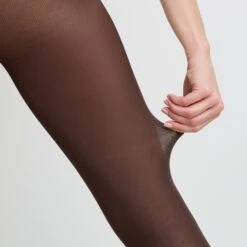 COLLANT UNI 60 DENIERS MARRON -ROUGEGORGE 21453801 D