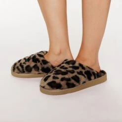 CHAUSSONS FEMME LEOPARD MULTICO MARRON