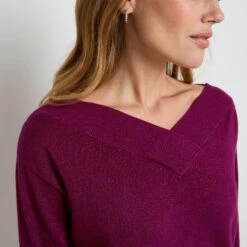 PULL AVEC LUREX BORDEAUX -ROUGEGORGE 21498100 Z