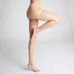 BAS AUTOFIXANT VOILE 20D PEAU