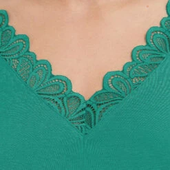 TEE SHIRT MANCHES COURTES VERT -ROUGEGORGE 43186804 Z