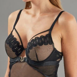 NUISETTE A ARMATURE TULLE NOIR -ROUGEGORGE 43190100 Z
