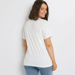 TEE SHIRT SOLIDAIRE BLANC 7 TEE SHIRT SOLIDAIRE BLANC -ROUGEGORGE 43191000 D