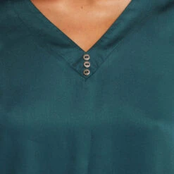 T-shirt de Pyjama Arome Vert en Viscose Ecovero - Haut de Nuit Col V Boutonné -ROUGEGORGE 43193201 Z