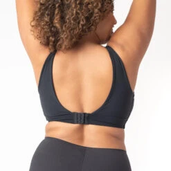 Brassière BILLIE Noire Sans Armatures – Microfibre Recyclée Design Épuré -ROUGEGORGE 77004900 D