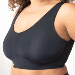 Brassière BILLIE Noire Sans Armatures – Microfibre Recyclée Design Épuré -ROUGEGORGE 77004900 Z