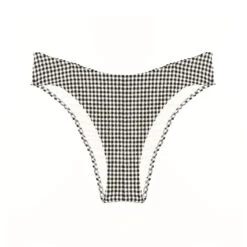 Maillot Culotte Echancrée Vichy BLANC/NOIR 7 Maillot Culotte Echancrée Vichy BLANC/NOIR -ROUGEGORGE 77009400 D