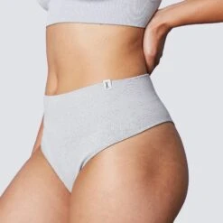 TANGA TAILLE HAUTE SANS COUTURE GRIS 5 TANGA TAILLE HAUTE SANS COUTURE GRIS -ROUGEGORGE 77014100 D