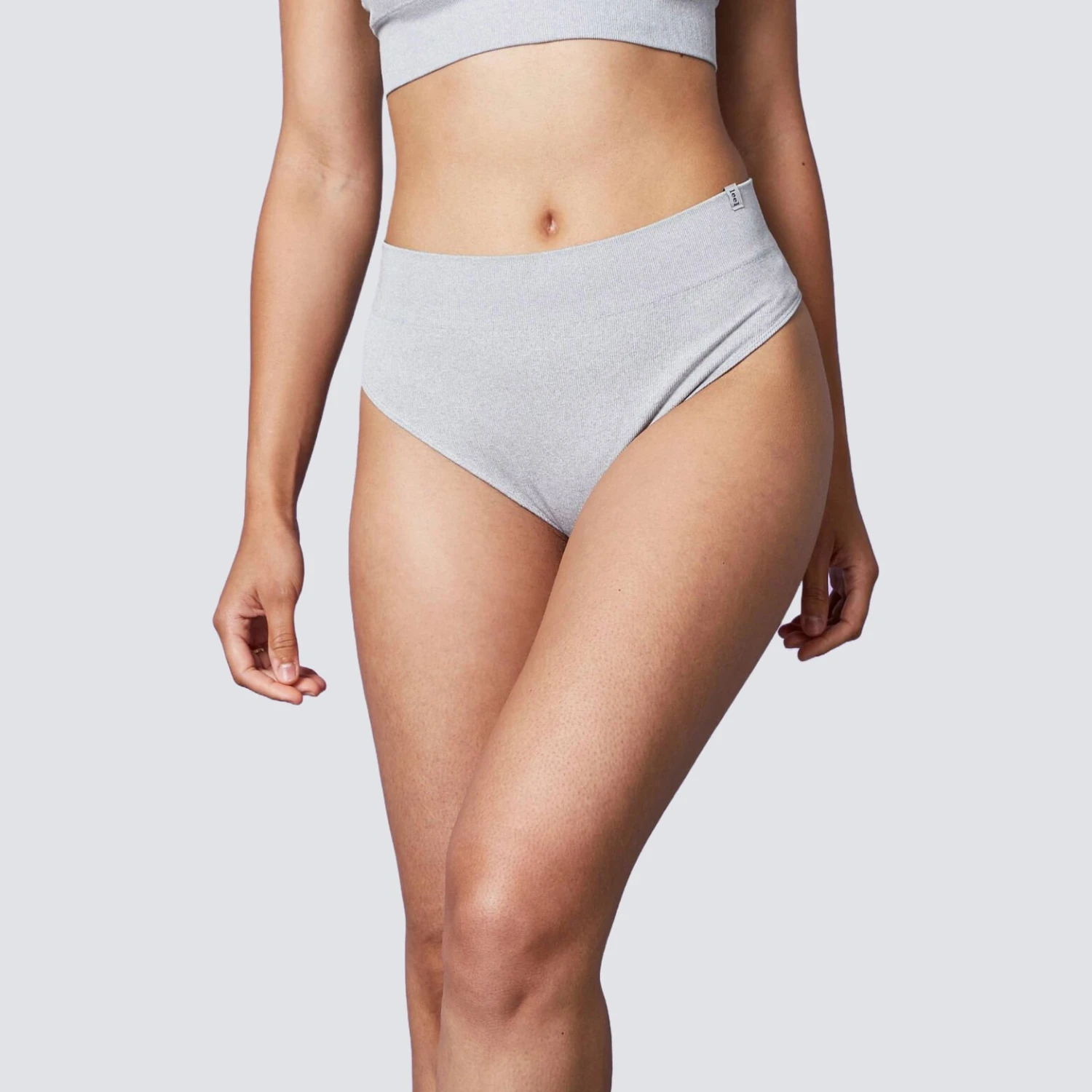 TANGA TAILLE HAUTE SANS COUTURE GRIS 1 TANGA TAILLE HAUTE SANS COUTURE GRIS