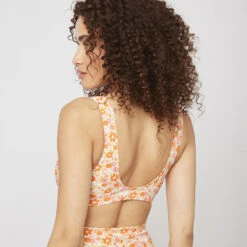 BRASSIERE CÔTE IMPRIMEE MULTICOLORE -ROUGEGORGE 77015400 D