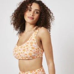 BRASSIERE CÔTE IMPRIMEE MULTICOLORE -ROUGEGORGE 77015400 Z