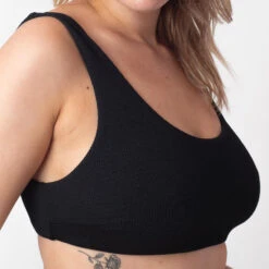 BRASSIERE MAILLE GAUFREE NOIR 6 BRASSIERE MAILLE GAUFREE NOIR -ROUGEGORGE 77016200 Z