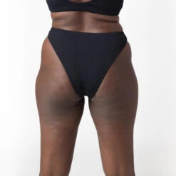 CULOTTE MAILLE GAUFREE NOIR -ROUGEGORGE 77016300 D