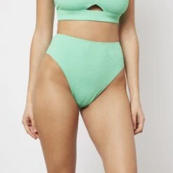 GIRL MAILLOT DE BAIN CULOTTE HAUTE VERT D'EAU