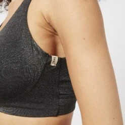 Brassière GLOW Leel Underwear – Maille Pailletée Noire sans Armatures 7 Brassière GLOW Leel Underwear – Maille Pailletée Noire sans Armatures -ROUGEGORGE 77022200 Z