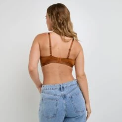 SOUTIEN-GORGE BRASSIERE MICROFIBRE MARRON -ROUGEGORGE 77024300 D